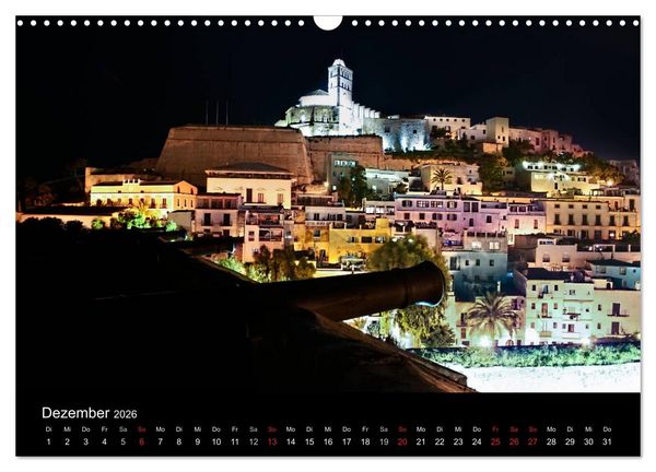 Produktbild: Ibiza by night (Wandkalender 2026 DIN A3 quer), CALVENDO Monatskalender