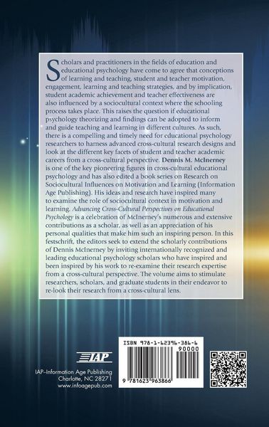 Produktbild: Advancing Cross-Cultural Perspectives on Educational Psychology