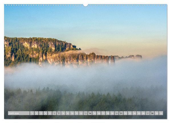 Produktbild: S&Auml;CHSISCHE SCHWEIZ - M&auml;rchenland an der Elbe (Wandkalender 2026 DIN A2 quer), CALVENDO Monatskalender