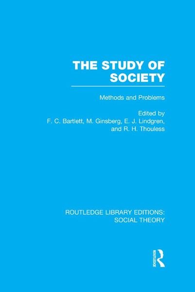 Produktbild: The Study of Society (RLE Social Theory)