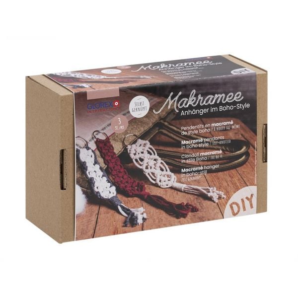 Produktbild: Bastelset Makramee Anh&auml;nger Boho-Style