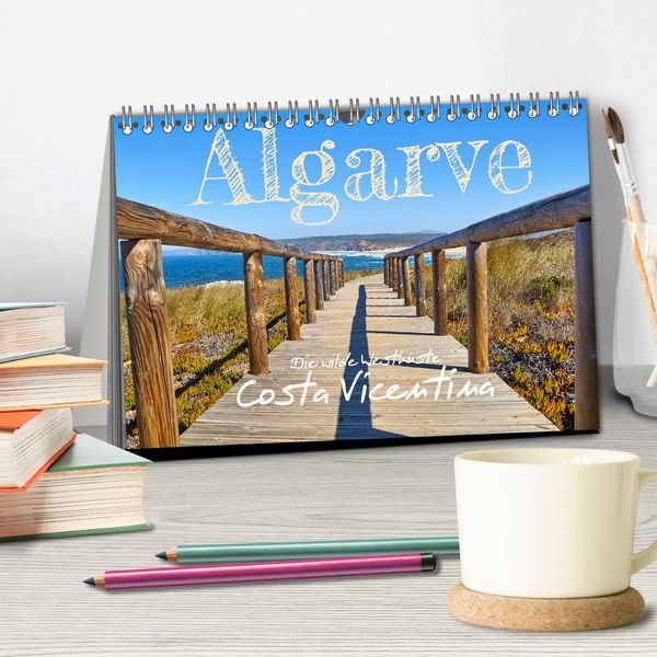 Produktbild: Algarve - Die wilde Westk&uuml;ste Costa Vicentina (Tischkalender 2026 DIN A5 quer), CALVENDO Monatskalender