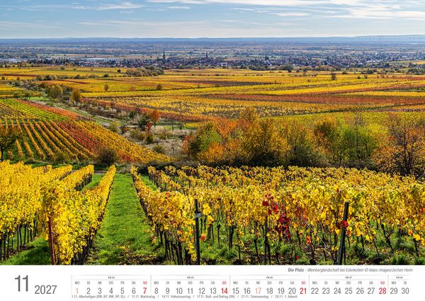 Produktbild: Die Pfalz 2027 Bildkalender A3 Spiralbindung