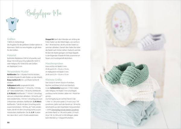 Produktbild: S&uuml;&szlig;e Babysch&uuml;hchen stricken