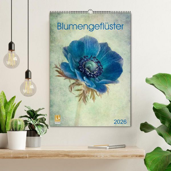 Produktbild: Blumengefl&uuml;ster (Wandkalender 2026 DIN A2 hoch), CALVENDO Monatskalender