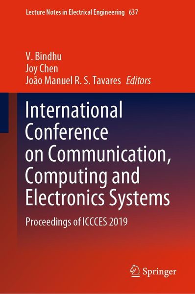 Produktbild: International Conference on Communication, Computing and Electronics Systems