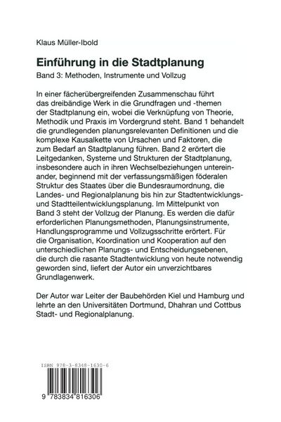 Produktbild: Einf&uuml;hrung in die Stadtplanung 3