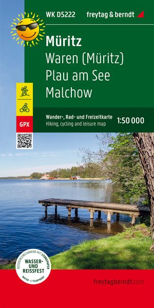Produktbild: M&uuml;ritz, Waren (M&uuml;ritz), Plau, Wander/Radkarte 1:50.000