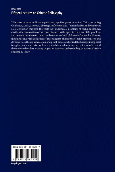 Produktbild: Fifteen Lectures on Chinese Philosophy