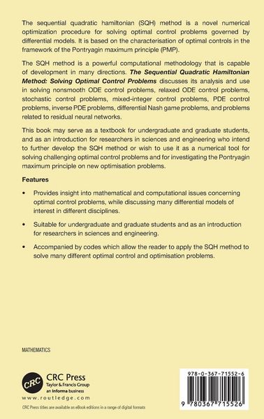 Produktbild: The Sequential Quadratic Hamiltonian Method
