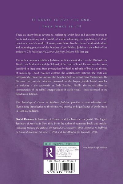 Produktbild: The Meanings of Death in Rabbinic Judaism