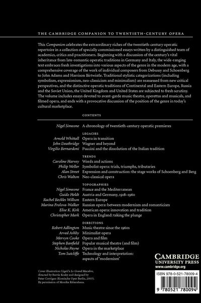 Produktbild: The Cambridge Companion to Twentieth-Century Opera