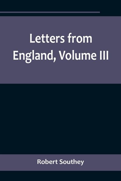 Produktbild: Letters from England, Volume III