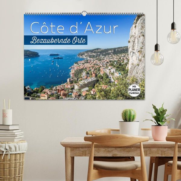 Produktbild: C&Ocirc;TE D&rsquo;AZUR Bezaubernde Orte (Wandkalender 2026 DIN A2 quer), CALVENDO Monatskalender