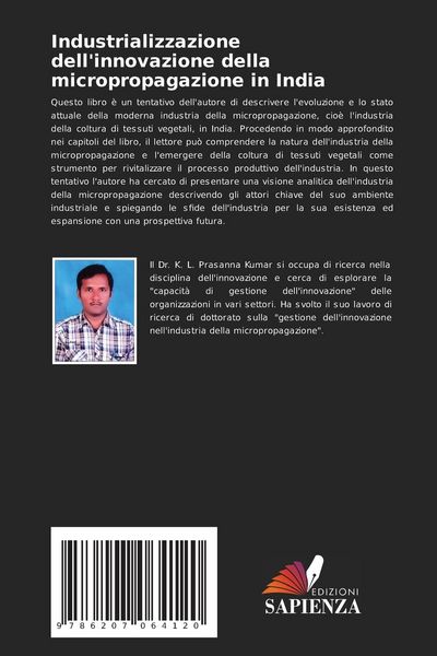 Produktbild: Industrializzazione dell'innovazione della micropropagazione in India