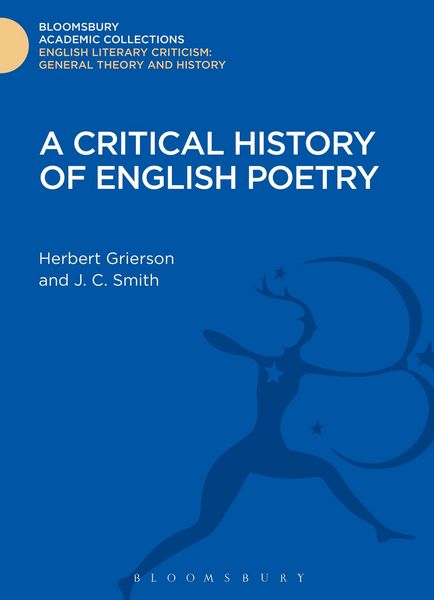 Produktbild: A Critical History of English Poetry