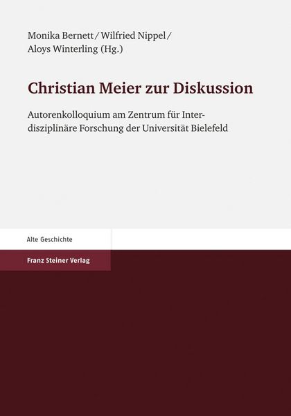 Produktbild: Christian Meier zur Diskussion