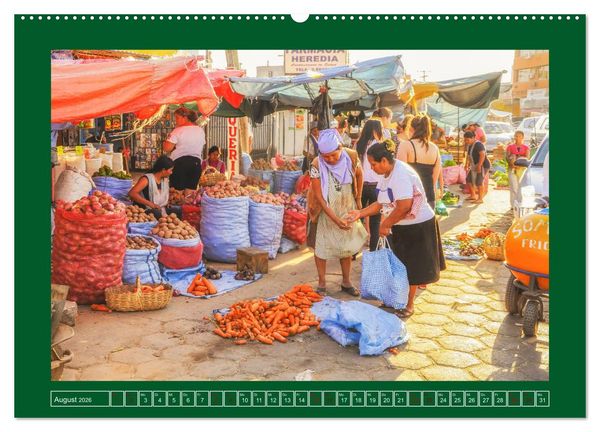 Produktbild: Bolivien - Marktimpressionen (Wandkalender 2026 DIN A2 quer), CALVENDO Monatskalender