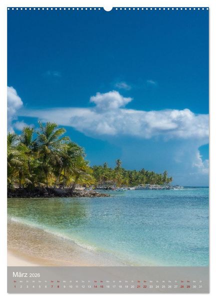 Produktbild: Karibischer Traum Isla Saona (hochwertiger Premium Wandkalender 2026 DIN A2 hoch), Kunstdruck in Hochglanz