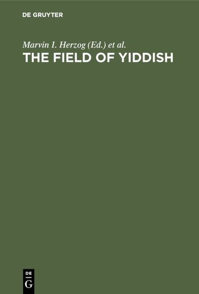 Produktbild: The field of yiddish