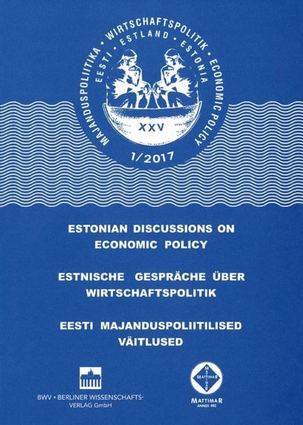 Produktbild: Estnische Gespr&auml;che &uuml;ber Wirtschaftspolitik 1/2017