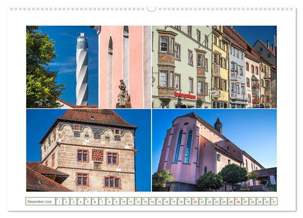 Produktbild: Ein Stadtportrait von Rottweil (hochwertiger Premium Wandkalender 2026 DIN A2 quer), Kunstdruck in Hochglanz
