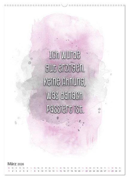 Produktbild: Das Alter ist nur eine Zahl (Wandkalender 2026 DIN A2 hoch), CALVENDO Monatskalender