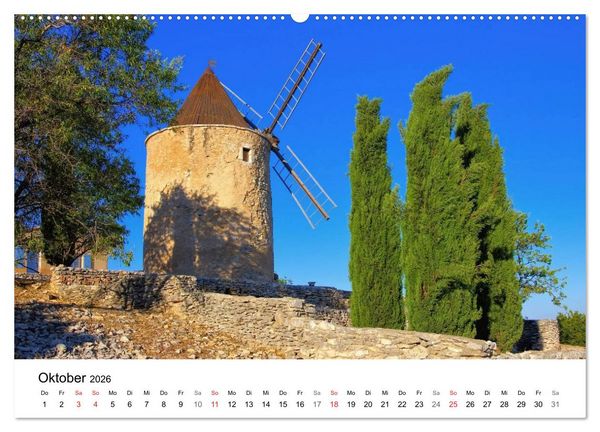 Produktbild: Provence - Zwischen Meer und Alpen (hochwertiger Premium Wandkalender 2026 DIN A2 quer), Kunstdruck in Hochglanz