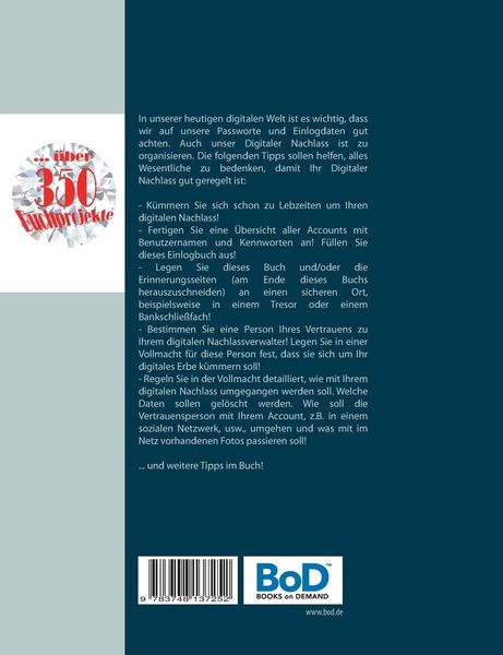 Produktbild: Passwort-Logbuch - Passwort Liste - digitaler Nachlass/Erbe - Erinnerungsbuch - Nachschlagebuch - Notizbuch - Einlogbuch - Internet Organizer