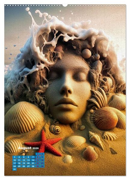 Produktbild: Aus Sand und Meerschaum! (Wandkalender 2026 DIN A2 hoch), CALVENDO Monatskalender