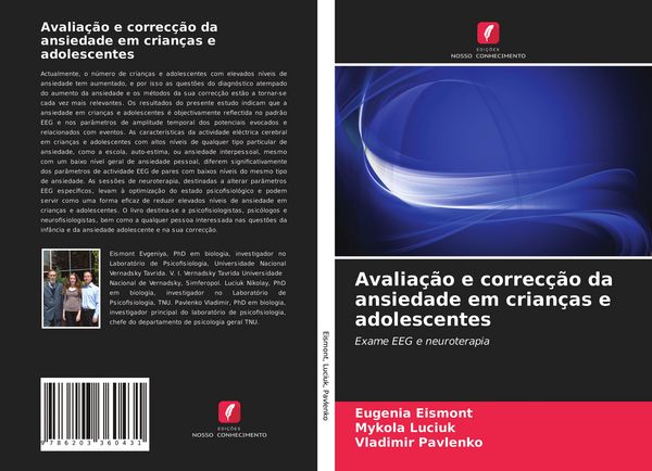 Produktbild: Avalia&ccedil;&atilde;o e correc&ccedil;&atilde;o da ansiedade em crian&ccedil;as e adolescentes