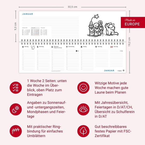 Produktbild: Simons Katze B&uuml;roplaner 2027