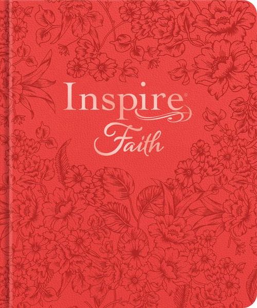 Produktbild: Inspire Faith Bible Nlt, Filament Enabled (Hardcover Leatherlike, Coral Blooms)