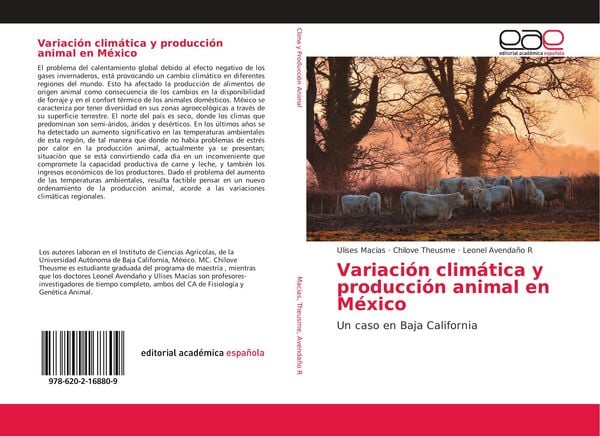 Produktbild: Variaci&oacute;n clim&aacute;tica y producci&oacute;n animal en M&eacute;xico