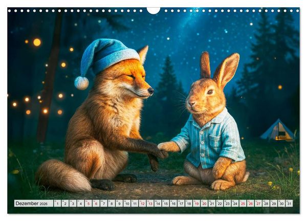 Produktbild: Tierische Redewendungen - Ein Kalender voller Spr&uuml;che und Sprachbilder (Wandkalender 2026 DIN A3 quer), CALVENDO Monatskalender