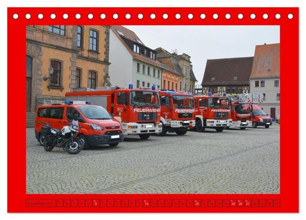 Produktbild: Einsatzfahrzeuge aus Sachsen und Sachsen-Anhalt (Tischkalender 2026 DIN A5 quer), CALVENDO Monatskalender