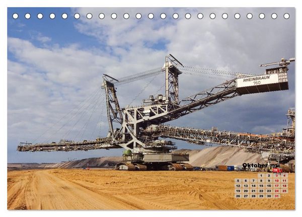 Produktbild: Giganten im Tagebau Garzweiler II (Tischkalender 2026 DIN A5 quer), CALVENDO Monatskalender