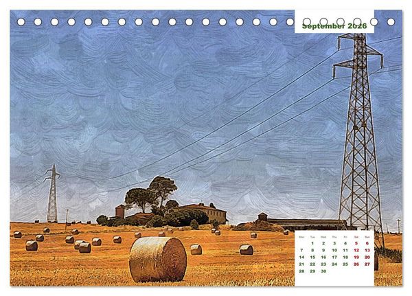 Produktbild: Umbrian Countryside (Desk Calendar 2026 DIN A5 landscape), CALVENDO 12 Month DeskCalendar