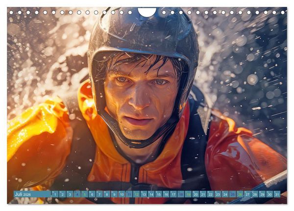 Produktbild: Kayak Wildwasser Sport (Wandkalender 2026 DIN A4 quer), CALVENDO Monatskalender