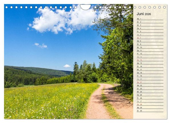 Produktbild: Auf Schusters Rappen... S&uuml;dlicher Oberrhein und S&uuml;dschwarzwald (Wandkalender 2026 DIN A4 quer), CALVENDO Monatskalender