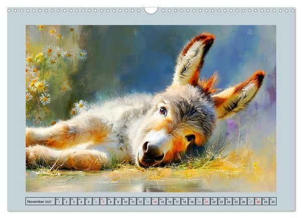 Produktbild: Zwergesel. Kleine Langohren mit gro&szlig;em Charme (Wandkalender 2027 DIN A3 quer), CALVENDO Monatskalender