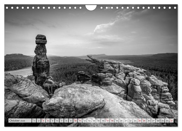 Produktbild: Monochrome Wonders (Wandkalender 2026 DIN A4 quer), CALVENDO Monatskalender