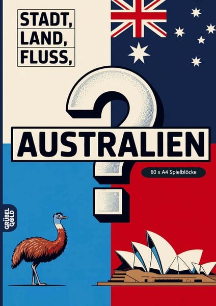 Stadt, Land, Fluss, Australien, Taschenbuch von Grübelgold Rätselhefte, Grübelgold, 9783693192474