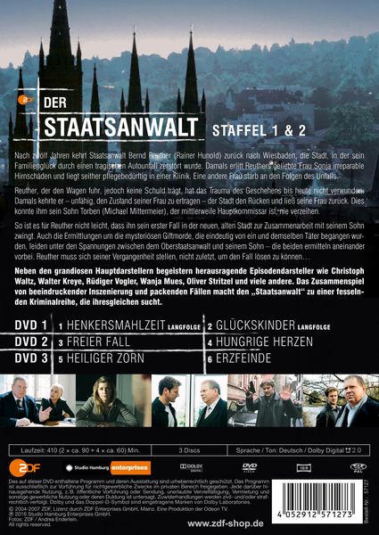 Produktbild: Der Staatsanwalt - Staffel 1&2 [3 DVDs]