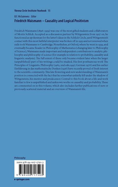 Produktbild: Friedrich Waismann - Causality and Logical Positivism