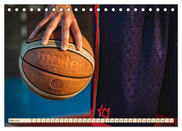 Produktbild: Basketball - so cool (Tischkalender 2026 DIN A5 quer), CALVENDO Monatskalender