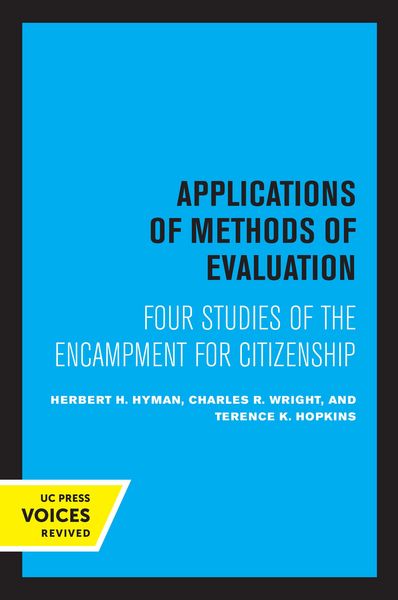 Produktbild: Applications of Methods of Evaluation