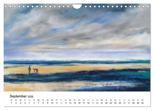 Produktbild: Das Meer in Pastellkreide (Wandkalender 2026 DIN A4 quer), CALVENDO Monatskalender