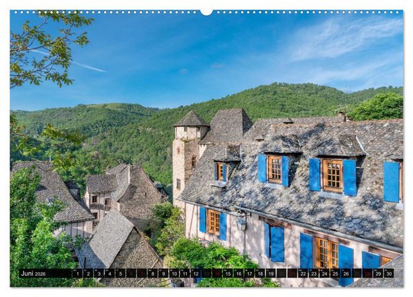 Produktbild: Conques ist eine wichtige Station am franz&ouml;sischen Jakobsweg (Wandkalender 2026 DIN A2 quer), CALVENDO Monatskalender