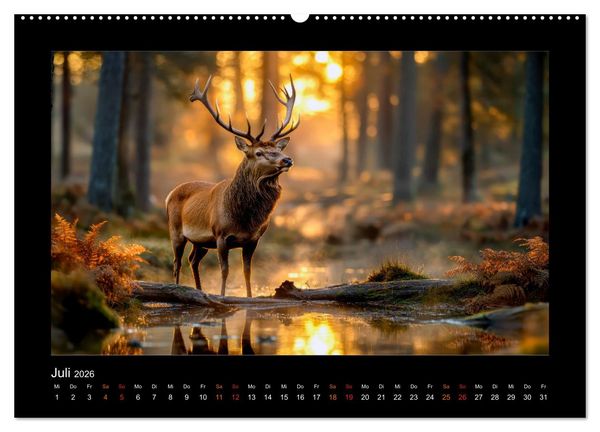 Produktbild: Geheimnisvolle Wildnis Deutschlands (Wandkalender 2026 DIN A2 quer), CALVENDO Monatskalender